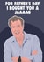 Funny Father's Day Card - Jag - Jeremy Clarkson created by Pink + Pip