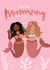 Cute Friendship Card - Mermaids - You're Mermazing created by Jen Sullivan