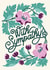 Pretty Sympathy Card - Floral Illustration created by catantrell