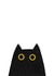 Cute Just Because Card - Black Cat created by Shola Jones
