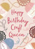 Pretty Birthday Card = Knitting/Crochet - Craft Queen created by Debbie Daley Illustrations