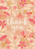 Pretty Thank You Card - for Her - Floral - Blossom created by The Pattern Press