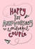 Cute First Anniversary Card - Paper Planes - Happy Couple created by Oops a doodle