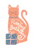 Cute Birthday Card - Cat Lover - Purrfect created by Jade Fisher