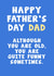 Funny Father's Day Card - Although You Are Old, You Are Quite Funny Sometimes. created by Card and Cake