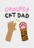 Cute Fathers Day Card - From the Cat - Tabby Cat created by The Playful Indian