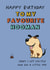 Funny Birthday Card - From the Dog - For Favourite Hooman created by Giddy Kipper