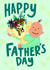 Cute Father’s Day Card - for New Dads - First Father’s Day - From the Baby created by Oops a doodle