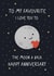 Cute Anniversary Card - Moon Card - Love You To The Moon And Back created by @hollielonglanddesigns