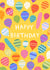 Pretty Birthday Card - Patterned Balloons created by Pear Tree Press