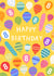 Pretty Birthday Card - 8 Today - Patterned Balloons created by Pear Tree Press