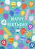 Pretty Birthday Card - 12 Today - Patterned Balloons created by Pear Tree Press