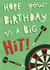 Bright Birthday Card for Darts Fan - Big Hit created by Sarah-Anne Brown
