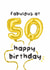 Fun Birthday Card - 50th - Foil Balloons created by The Playful Indian