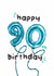 Fun Birthday Card - 90th - Foil Balloons created by The Playful Indian