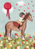 Pretty Birthday Card - Horse Riding Illustration created by Love Lucy Illustration