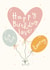 Cute Birthday Card - Heart Balloon - for Her created by Abbie Imagine