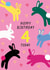 Cute Birthday Card - 4 Today - Cute Funny Bunnies created by Paper Heart Designs