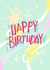 Bright Fun Pastel Happy Birthday Card created by Emily Hline Illustration