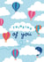 Pretty Thinking Of You Card - Hot Air Balloons created by Josie Gledhill