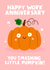 Cute Friendship Card - Pumpkin - Work Anniversary created by Lucy Maggie Designs