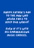 Funny Father's Day Card - Embarrassing Dad - Music Choices created by Original Fox Cards