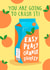 Funny Exam Good Luck Card - Wish Them Good Luck - Zingy Orange Juice Card created by Running with Scissors