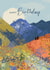 Pretty Birthday Card - Hiking - Illustrated Landscape created by Rebecca Prinn