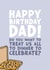Cheeky Birthday Card - For Dad - Takeaway - Dinner is on Dad created by Forever Blessed