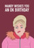 Funny Birthday Card - Mandy - BBC Comedy created by Pickled Prints