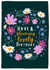 Pretty Birthday Card - Blooming Lovely - Pretty Flowers created by Bethany Illustrations