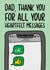 Sarcastic Fathers Day Card - Heartfelt Text Messages created by TeePee Creations