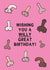 Funny Birthday Card - Wishing You A Willy Great Birthday created by Gem Draws Stuff