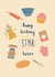 Fun Happy Birthday Card - For a Hobby Baker - Star Baker created by Emily Caroline 