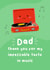 Cute Father's Day Card - Record Player - Impeccable Taste In Music created by Dolli Does Design