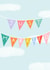 Cute Wedding Card - Just Married Bunting - Pretty Wedding Card created by Stilus 