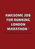 London Marathon Congrats - Running Well Done - Friend and Family created by Zoe Morrall
