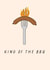 Fun Father's Day Card - King of the BBQ - Dad Card Birthday created by Lydia Southgate