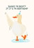 Cute Birthday - Dancing Duck Card - Shake ya booty created by ellavation studio