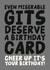 Cheeky Birthday Card - Miserable Git - Cheer Up It's Your Birthday! created by Studio Doodles