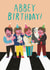 Cute Birthday Card - The Beatles - Abbey Road created by Alice Mole Illustration