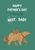Cute Fathers Day Card - World's Best Dad created by Lucy Driver