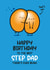 Cute Birthday Card - For Step Dad - Funny Bean Pun Card created by Twisted Haggis