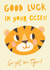 Cute Good Luck Card - for GCSEs - Go Get 'Em Tiger! created by Sarah-Anne Brown