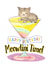 Colourful Happy Birthday Card for Cat and Cocktail Lovers - Meowtini Time! created by Cornish Cat Lady