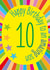 Colourful Birthday Card - 10th - For Son created by size3art