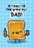 Cute Fathers Day Card - Toast - for Dad created by The Playful Indian