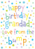 Cute Birthday Card - For Grandad - Colourful - From The Bump created by size3art