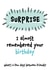Funny Belated Birthday Card - Surprise - I Almost Remembered Your Birthday created by Fiona Williams Designs