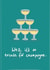 Champagne celebration card for anyone and any occasion. created by Sarah Symonds | Townhouse Creative